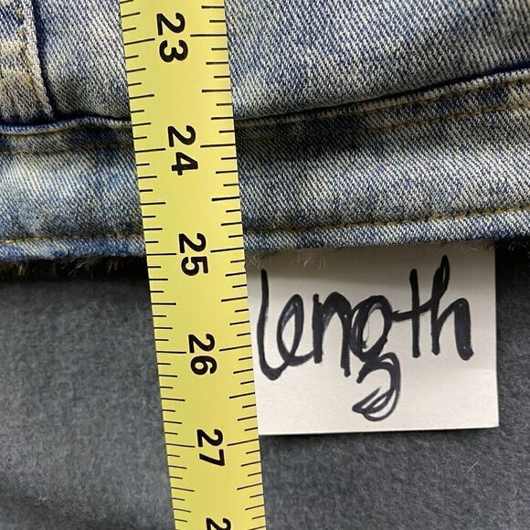 12PM by Mon Ami Jean Jacket Cheetah Trimmed Lined Faux Sherpa Size Large Animal - Picture 11 of 14